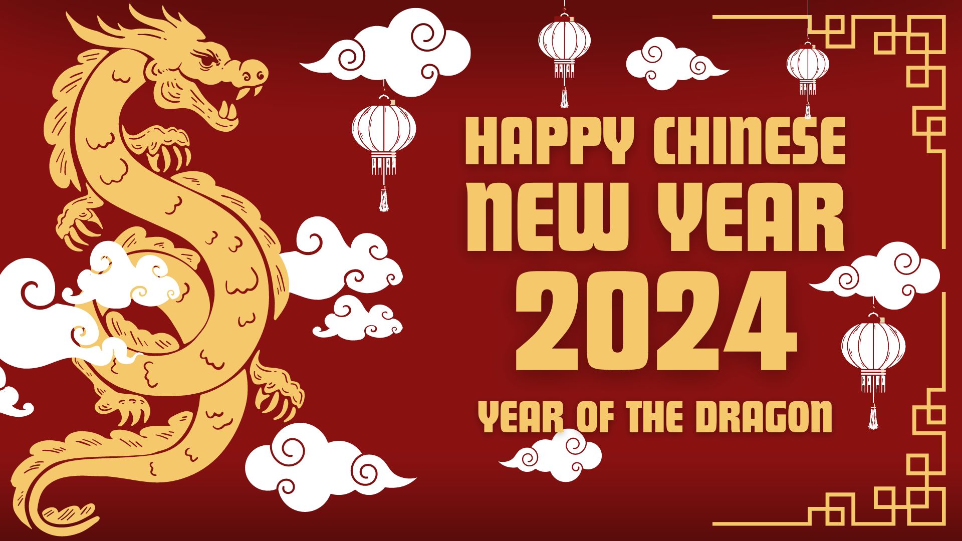 Happy Chinese New Year 2024 - Year Dragon